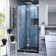 Aqua Fold 36" W x 39" D x 74.75 H" Square Hinged Shower Enclosure with Base Included
