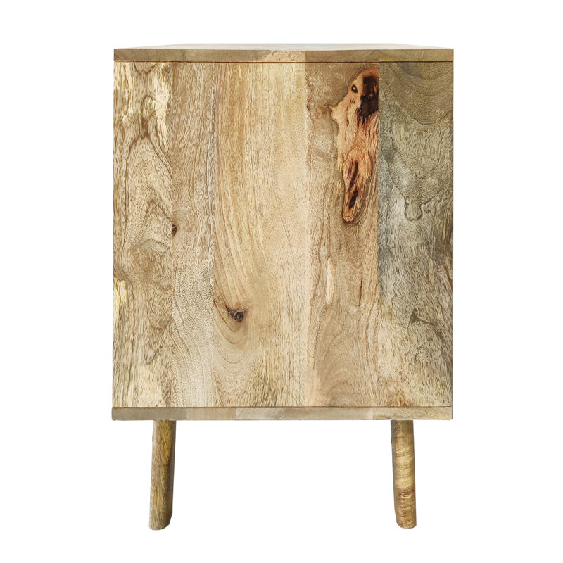 Crowell 120cm Solid Wood Sideboard, Natural