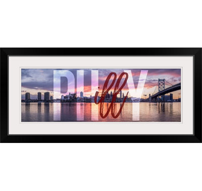 « philadelphia horizon, philly, superposition transparente », impression