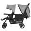 Double Stroller Foldable Lightweight Twin Tandem Stroller Black-109616836