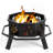 Black Metal Outdoor Fire Pit-1113487827
