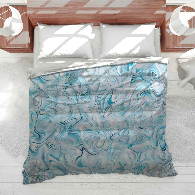 Swirls Blend Cotton Blend Comforter, Twin Extra Long Comforter