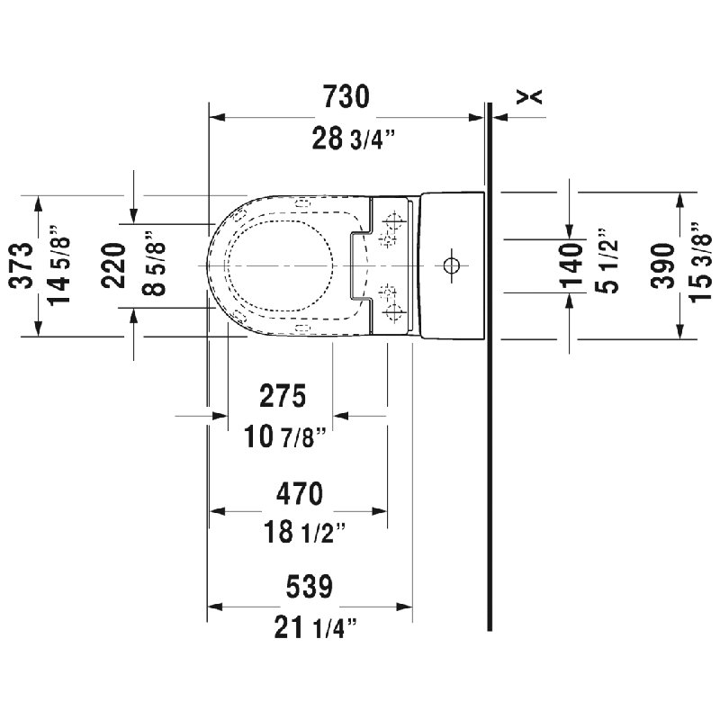 Me By Starck Dual-Flush Elongated One-Piece Toilet with Hygieneglaze (Seat Not Included)