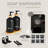 STYLWARE Glass Soap and Lotion Dispenser Bathroom Set with Bamboo Pumps & Tray | Bathroom Dispenser Accessories-112628259