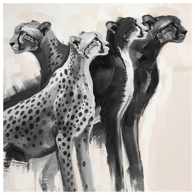 Édredon monochrome à motif guépard