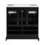 Meuble-lavabo de 30 pouces avec lavabo en céramique et armoire de rangement