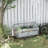 Outsunny 6' X 3' Galvanized Raised Garden Bed With Mini PVC Greenhouse Cover, Outdoor Metal Planter Box With 2 Roll-Up Windows For Growing Flowers, Fruits, Vegetables And Herbs, Silver