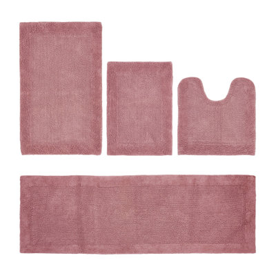 Ensemble de tapis pour salle de bain réversible 4 pièces Edge