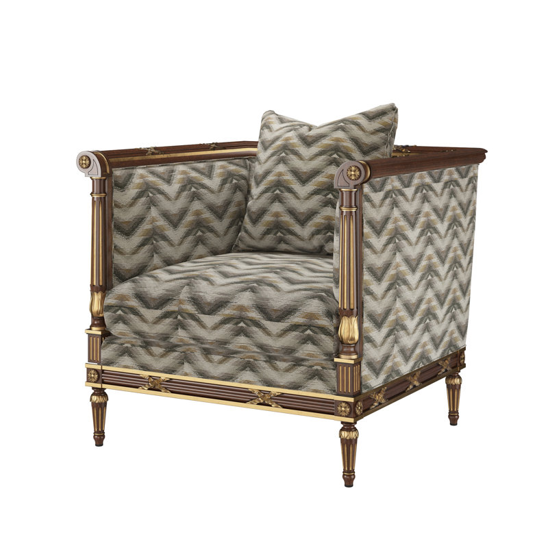 Fauteuil d'appoint The Regent's visit, Gris anthracite Mahler