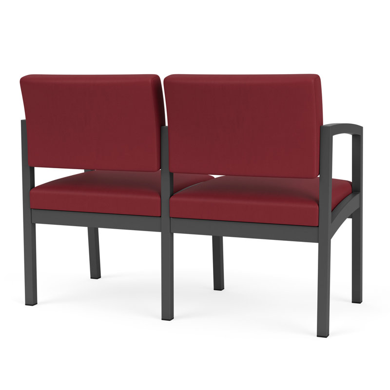 Structure en métal 2 places Lenox, Gris anthracite, Bordeaux Patriot Plus - nettoyez le vinyle avec un