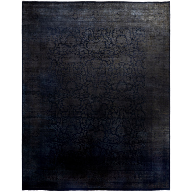 Overdyed One-of-a-Kind 12' 0" X 15' 5" Hand Knotted Area Rug
