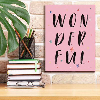 'Colorful Bold Words 1'  by Laura Marshall Canvas Wall Art