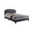 Grey solid wood Queen Bed