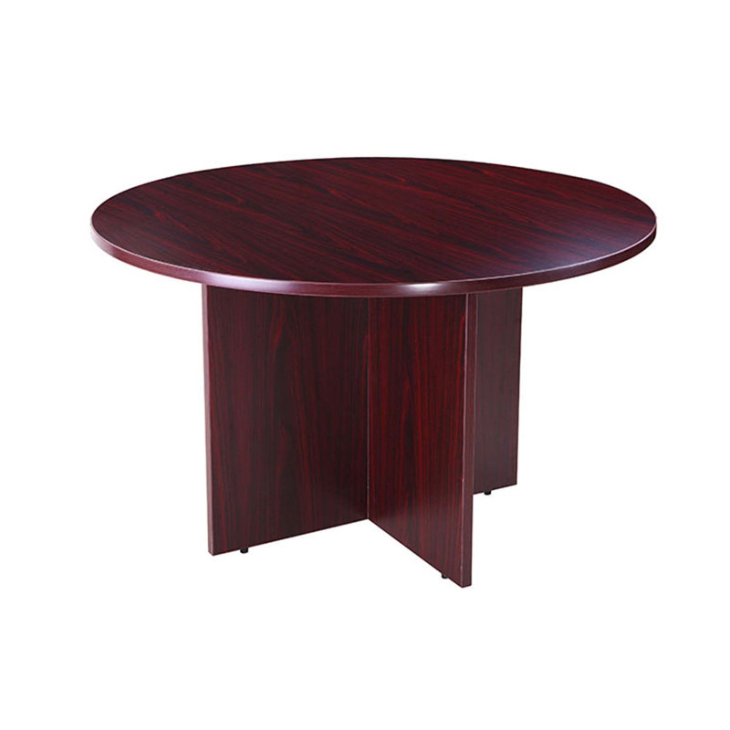 Table de réunion Zoa, H 29,5 po x L 47 po x l 47 po, Rouge acajou