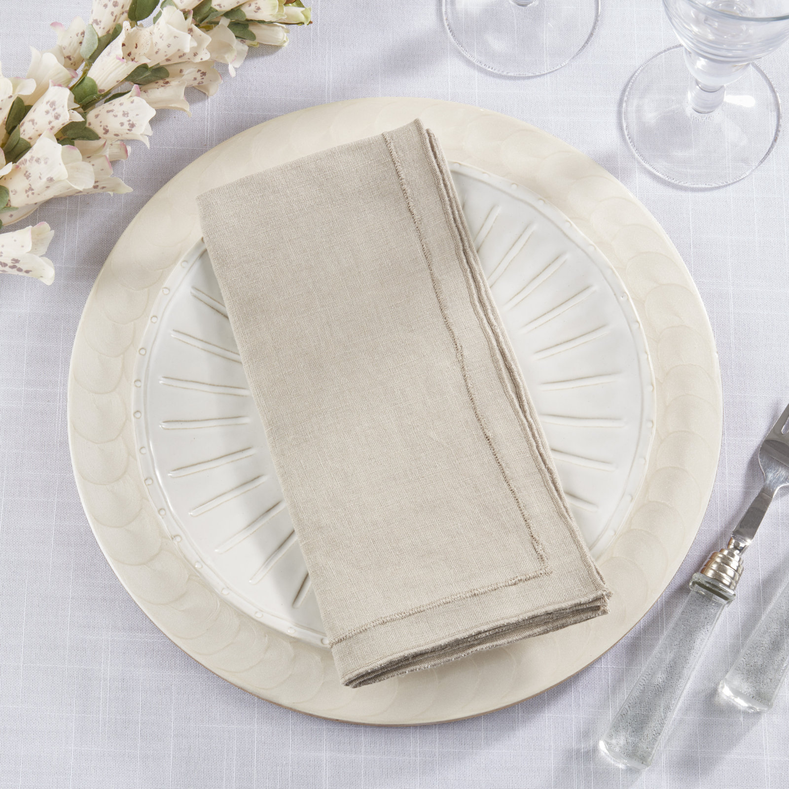 Aneta Linen Napkin, Brown