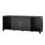Banc de rangement noir pour chaussures avec 4 compartiments - Rangement pour vestibule, garage et sous-sol