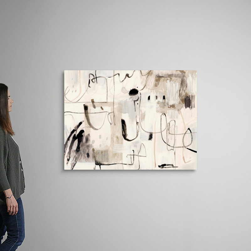 «Net Neutral I» par Victoria Barnes, reproduction d'art sur toile, H 36 po x l 48 po x P 1,25 po, Toile tendue