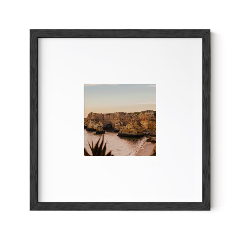 Cadre photo Darious, 8 po x 8 po avec tapis pour 4 po x 4 po, Noir