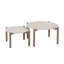 Table basse d'extérieur en aluminium 2 pièces Vinay-130900647