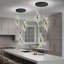 Lustre 3 lumières DEL moderne en acrylique à intensité variable noir-2103614168-2103614169-2103614174
