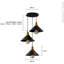 3 - Light Black Cone Pendant