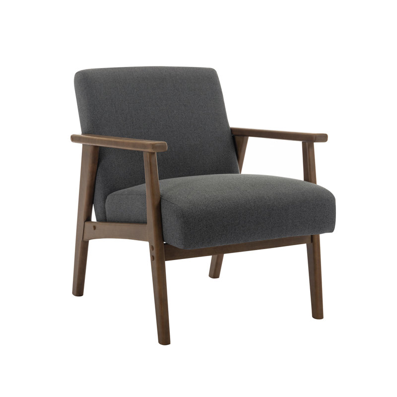 Chaise d'appoint Kethe, Mélange de polyester gris foncé