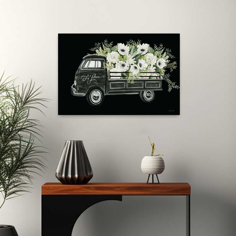 Art floral contemporain fantaisiste, H 16 po x l 24 po