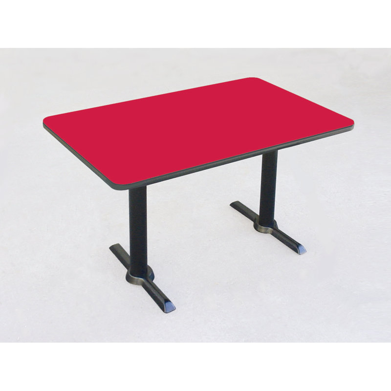 Table de salle de pause, l 60 po x P 30 po, Rouge