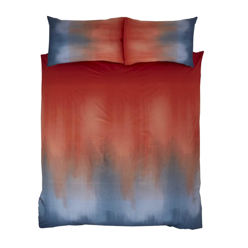 Norlina Ombre Duvet Cover Set with Pillowcases, Kingsize - 2 Standard Pillowcases, Spice