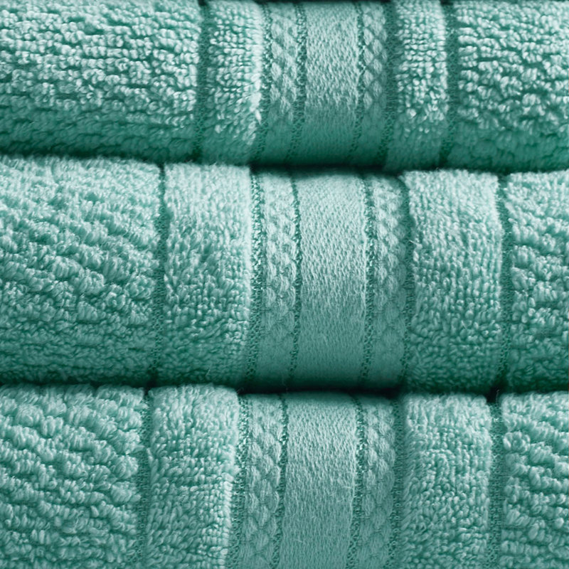Super Soft Cotton Quick Dry Bath Towel 6 Piece Set, Teal