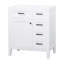Meuble-lavabo à tiroirs blanc 30 po avec structure stable en bois d'hévéa massif et élégant-1367822233-1367822235