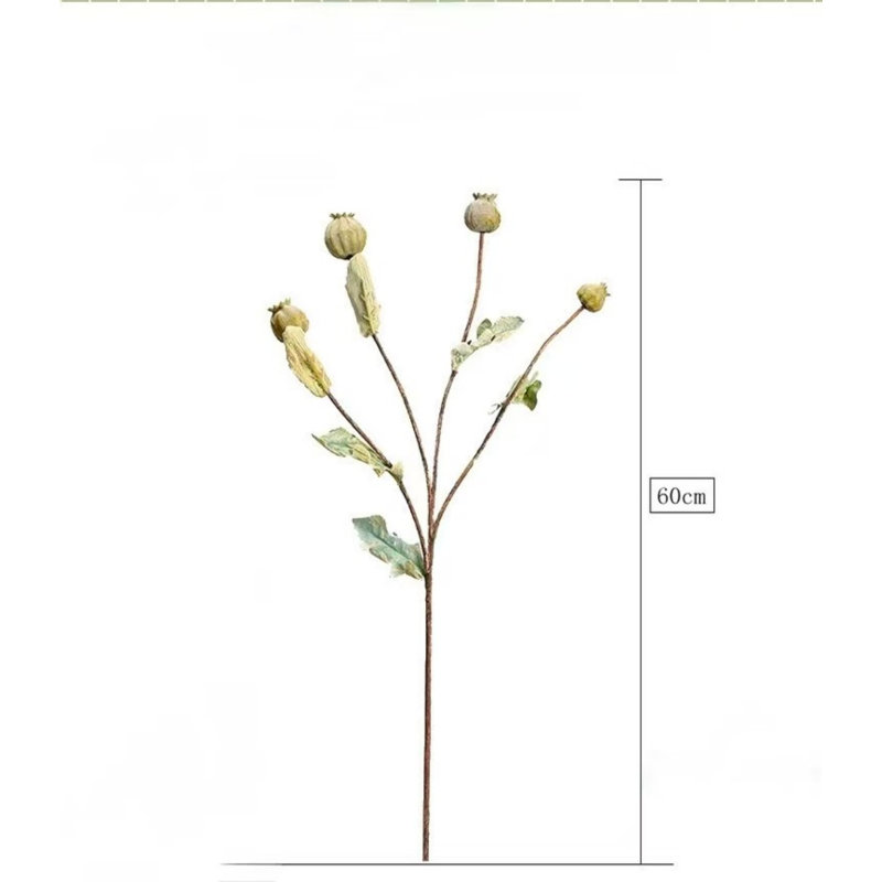 Branche de feuillage artificiel de 24 po pour remplissage de vase, longue tige de style campagnard d'automne, décoration de table de table de bureau à domicile