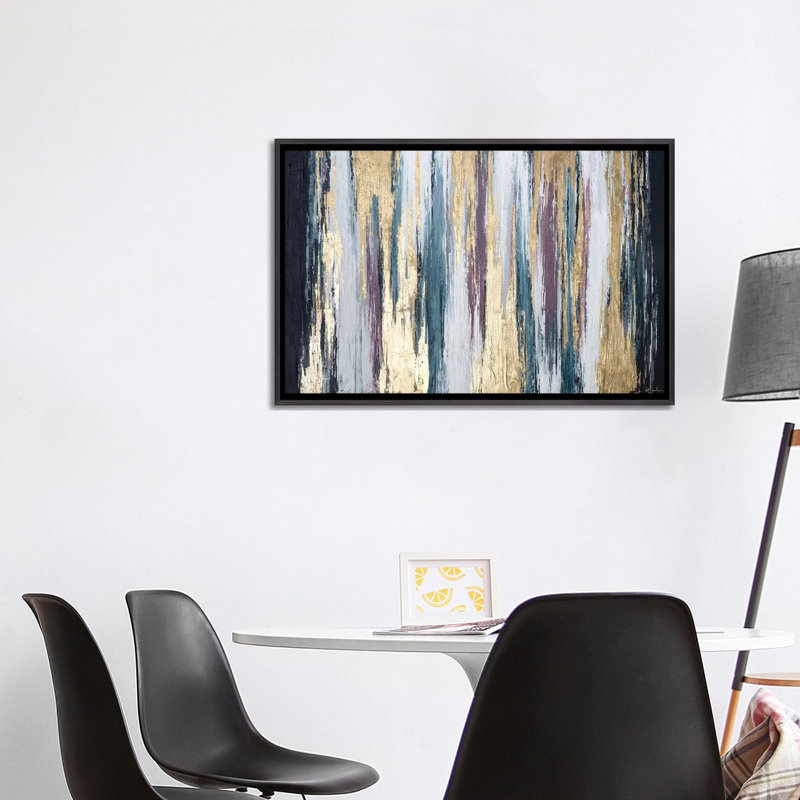 « walk of fierté » par nikki chauhan-print, H 18 po x l 26 po x P 1,5 po, Toile avec cadre noir patiné
