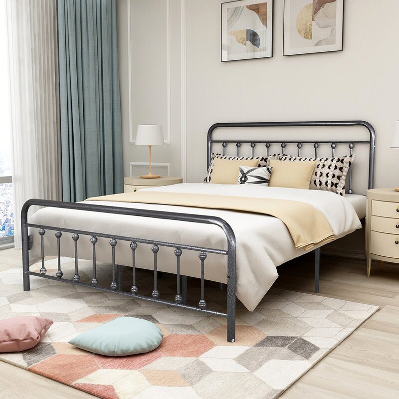 Lark Manor Hidalgo Metal Platform Bed & Reviews | Wayfair