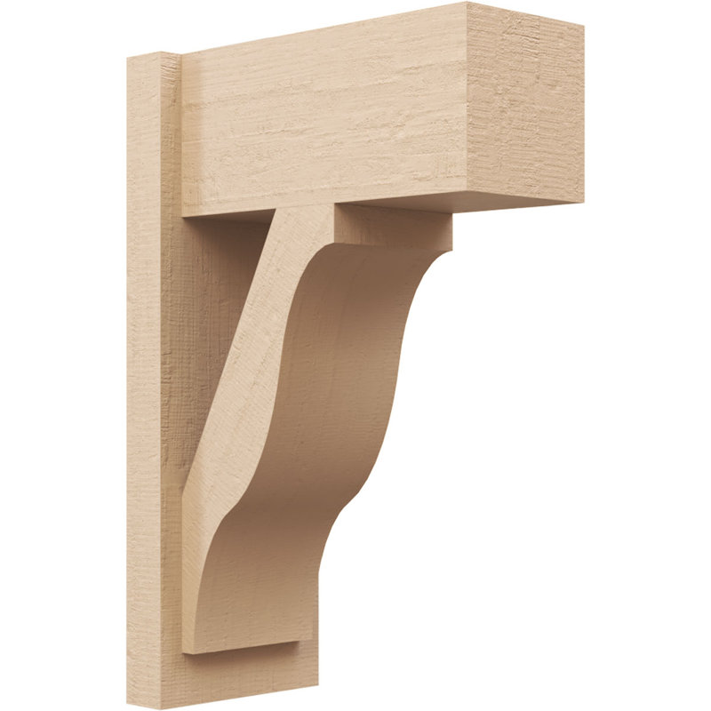 Bois de cèdre brut Funston Block TimberThane Perspector, brun clair apprêté, H 24 po x l 8 po x P 16 po