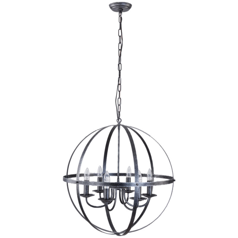 Ratner 6 - Light Dimmable Globe Chandelier
