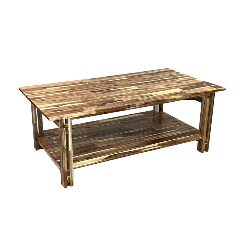 Damius Solid Wood Coffee Table, Natural
