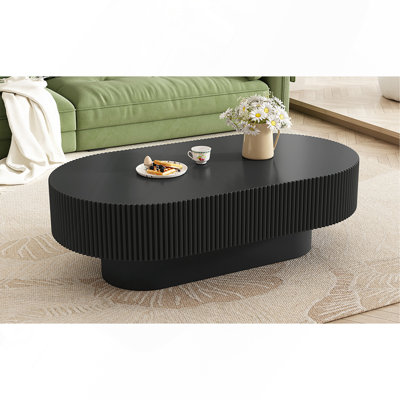 Table basse ovale