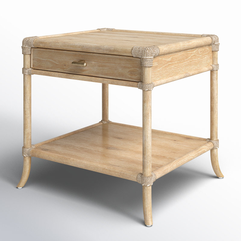 Bellmont End Table With Storage, Dune 