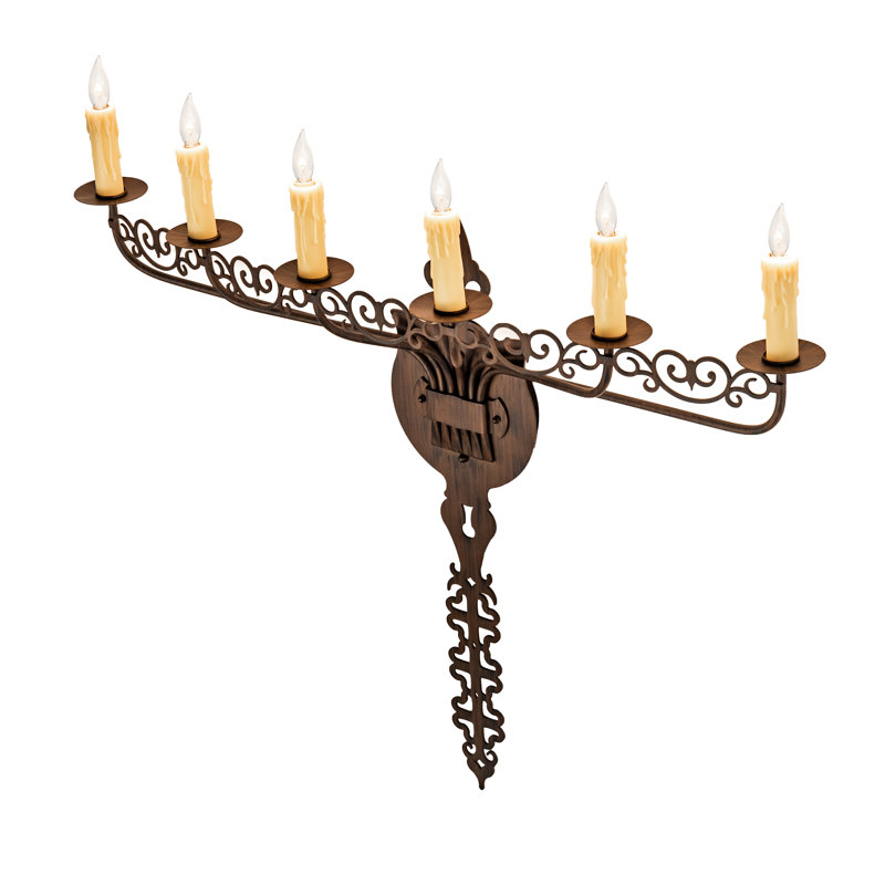 Almonte Steel Candle Wall Light