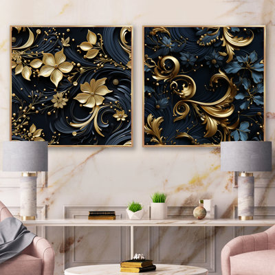 Kapellen - Floral & Botanical Square Collage Set Of 2