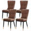 Chaise rembourrée moderne avec structure en métal-456032066