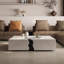 Table basse carrée en pierre de style italien-105232488