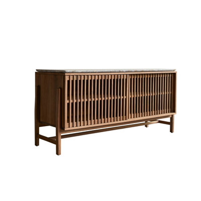 Isaure Solid Walnut and Terrazzo Premium Sideboard