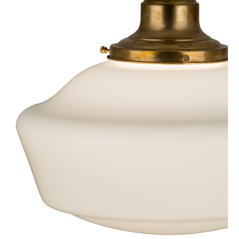 Luminaire suspendu 1 lumières scolaire single Moshier