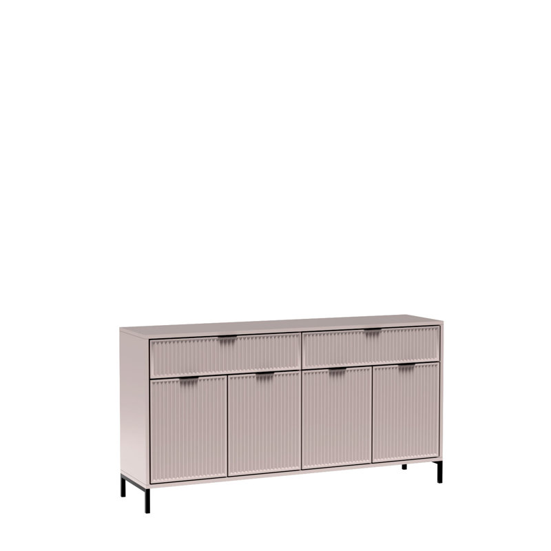 Monea 165cm W 2 - Drawer Chest of Drawers, Cashmere