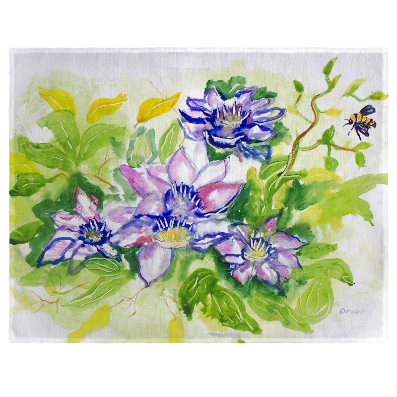 Alex Polyester Floral Rectangle Placemat
