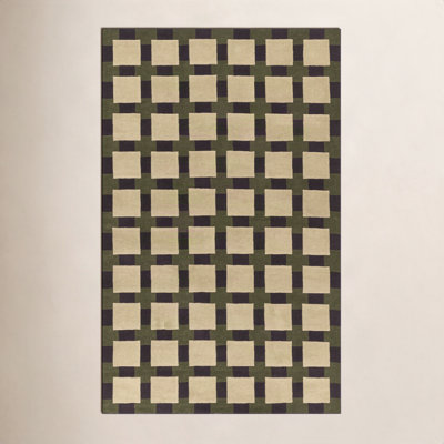 Hand-Tufted Geometric Rug