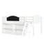 Single (3') Cabin Bed Bed Frame with Storage Included with Built-in Ladder Included