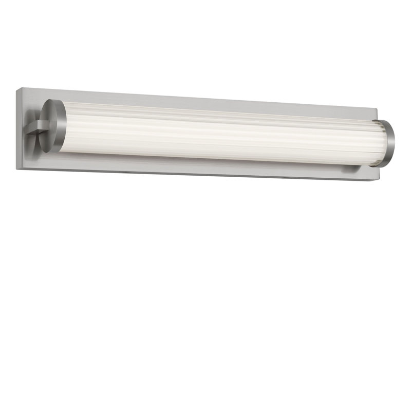 Meuble-lavabo Weston à DEL, Nickel brossé, H 4,25 po x l 22 po x P 3,87 po